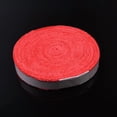 thumbnail image 1 of 10m Extended Super Fiber Anti-Odor Sweatband: Large Roll Towel Grip Tape for Badminton, Table Tennis & Fishing Rackets - Red Absorbent Racket Handle Wrap with Extra-Length Coverage and Freshness, 1 of 6
