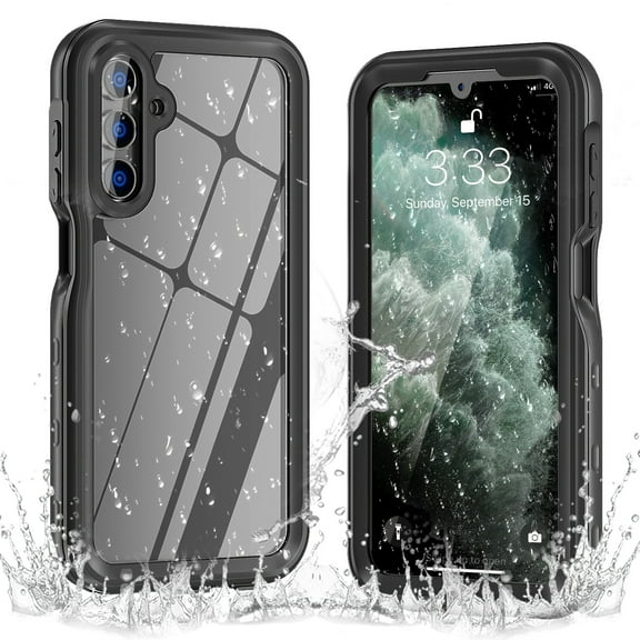 ELEHOLD Waterproof Rugged Case for Samsung Galaxy A56 5G,IP68 Underwater Built-in Screen Protector Full-Body Shockproof Dustproof Waterproof Scratch-Resistant Case for Samsung A56 5G ,Black