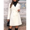 thumbnail image 4 of Gabardina de Moda para Mujer, de Larga, Solapa, Doble Botonadura, Gruesa, Corte A, Estilo Gabardina Beige L, 4 of 10