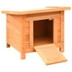 thumbnail image 5 of Casa para gatos VidaXL para exteriores, madera maciza marrón/verde, resistente a la intemperie, 5 of 9