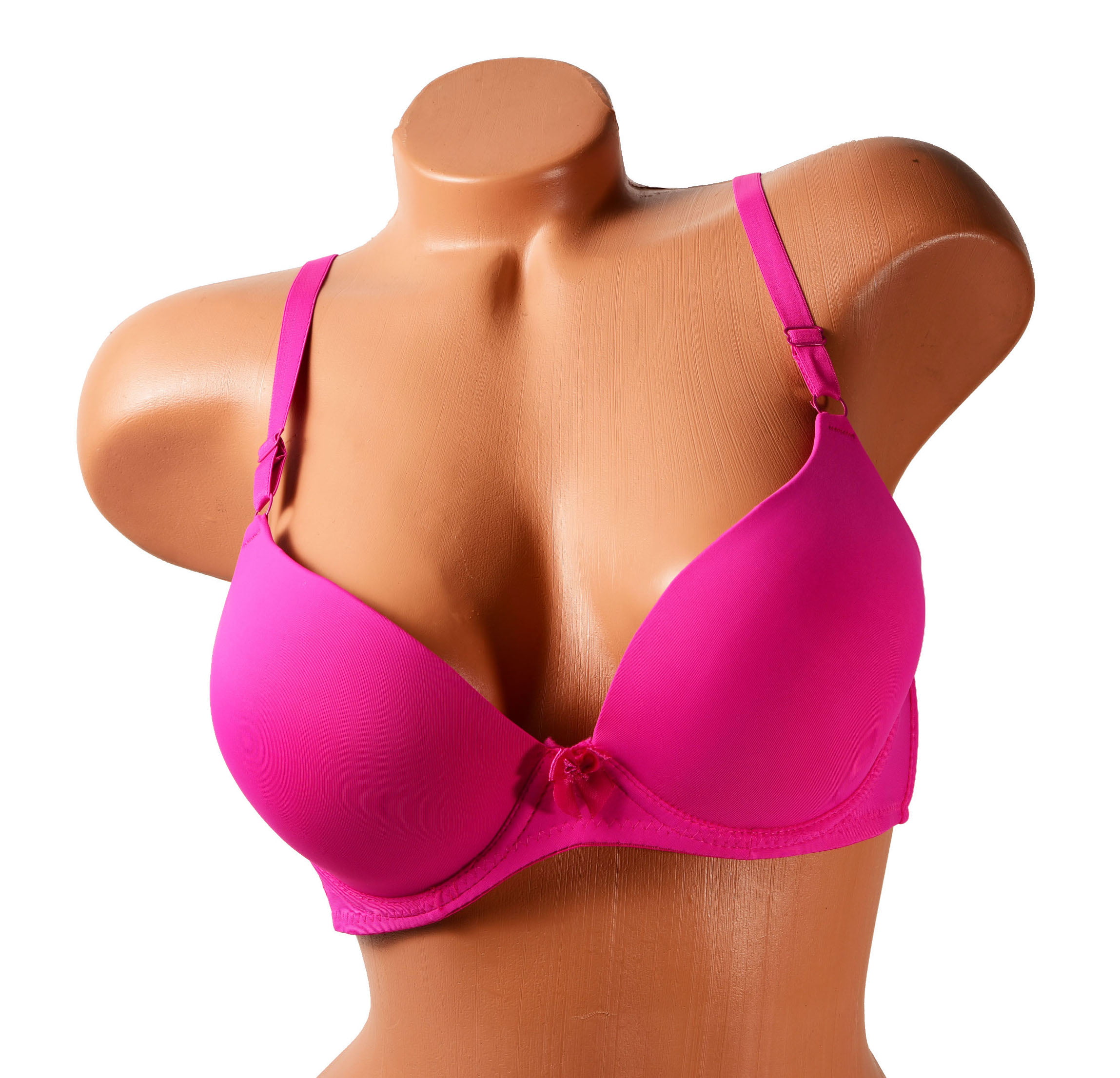 Pink Lover Women Bras 6 Pack of Cotton Sports Bra B cup C cup D cup 36B  (6827) 