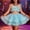 hwj# Blue425, variant on Huowey Girls Layered Tutu Skirt Princess Party Tiered Dancewear Lace Tirm Solid Color Mesh Ballet Tulle Skirts Dailiwear,Blue,3-8岁