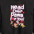 thumbnail image 3 of Paw Patrol - Head Over Paws For You - Toddler And Youth Crewneck Fleece Sweatshirt, 3 of 6