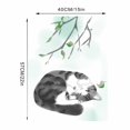 thumbnail image 2 of Inteprter Adhesivo de pared dibujos animados rama fresca Animal calcomanías telón de fondo Mural arte póster extraíble decoración flor Decoración del hogar, 2 of 6