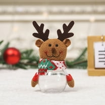 Christmas Candy Jars under $5! Yannianjz Xmas Candy Jars, Santa Elk Snowman Ornament Plastic Candy Cookie Jar Containers Candy Storage Dish Home Decor Container Favor Gift Box Bottle Party Supply