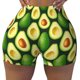 thumbnail image 2 of Fotbe Avocado Shorts Sin Costuras – Shorts Deportivos de Cintura Alta para Mujer, Elásticos para Gimnasio, Yoga, Running o Ciclismo-Medium, 2 of 8