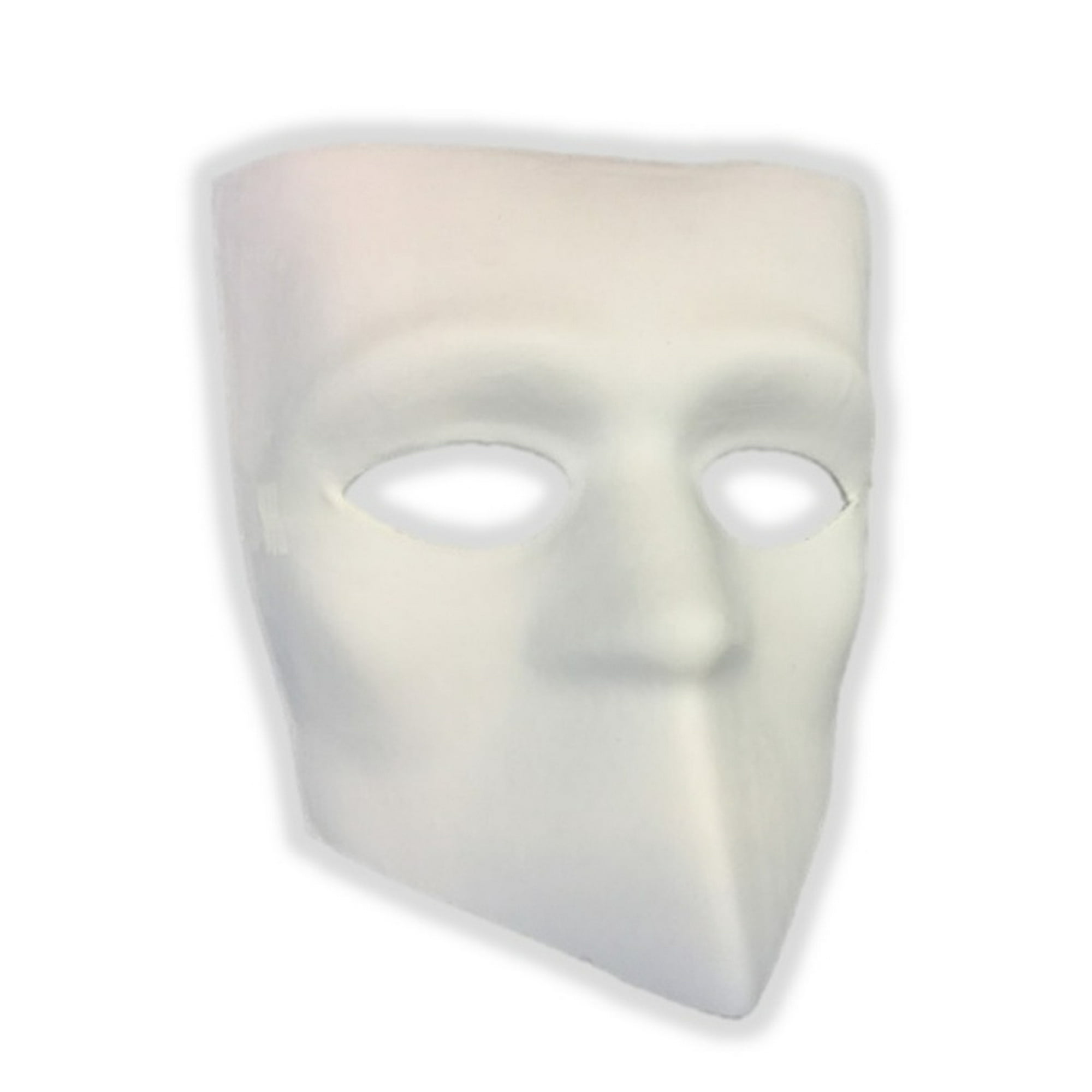 Paint Create Decorate Venetian Bauta White Mask Mardi Gras Costume