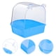 thumbnail image 4 of Baño de aves enjaulado Baño de aves con jaula múltiple Cubierta para pájaros pequeños Canica Budgies (Blanco), 4 of 5