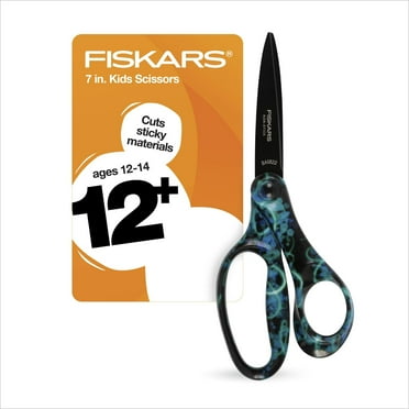 Fiskars Student Designer Non-stick Scissors, Neon Swirls (7 in.) - 2023