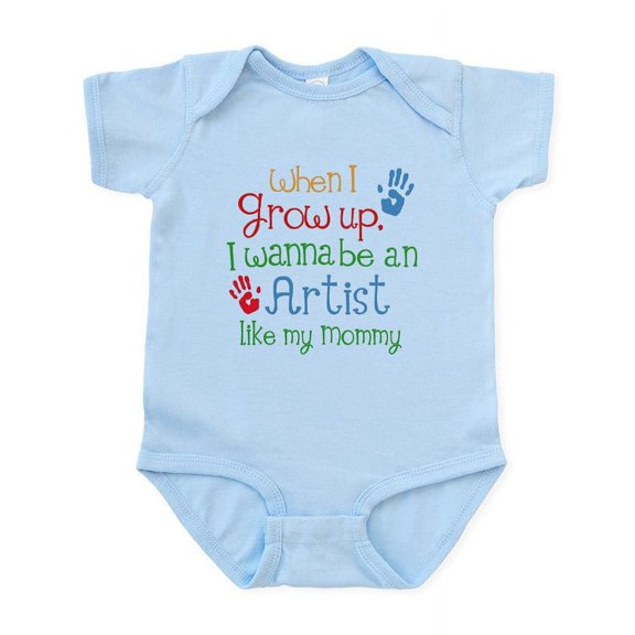 CafePress - Artist Like Mommy Infant Bodysuit - Baby Light Bodysuit, Size Newborn - 24 Months