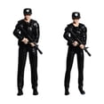 thumbnail image 3 of Figuras de policía a escala 1:64 Colección de modelos Tiny People Adorno en miniatura de resina 1 mujer y 1 hombre, 3 of 9
