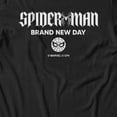 thumbnail image 3 of Marvel Spider-Man Brand New Day Men's Classic Title Text T-Shirt (Black, S-XXXL), 3 of 4