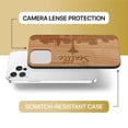 thumbnail image 6 of Case Yard Wooden Case Outside Soft TPU Silicone, Slim Fit Shockproof Wood Protective Phone Cover for Girls Boys Men and Women, Supports Wireless Charging Skyline Seattle Design case for iPhone-11-Pro, 6 of 7