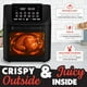 thumbnail image 3 of Gourmia Air Freidora tostador Combo – Horno tostador digital todo en uno de 14 cuartos de galón con asador y deshidratador, 12 preestablecidos, instrucciones de cocción guiada, 1750 W, accesorios, 3 of 5