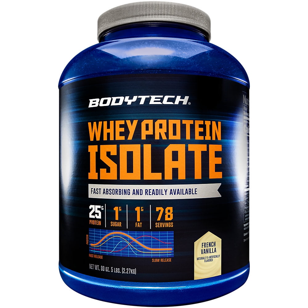 BodyTech Whey Protein Isolate Powder With 25 Grams of Protein per