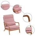 thumbnail image 2 of Brezey Modern Upholstered Single Sofa Armchair - Stylish Accent Chair for Lounging, Available in 8 Colors, Compact Size (27.56" L x 19.69" W x 19.69" H),Linen Pink, 2 of 7