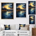 thumbnail image 4 of Designart "Starry Night Over the Rhone by Vincent I" Cityscapes Floater Framed Canvas Art Print, 4 of 7