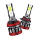 thumbnail image 1 of Faro LED azul H8/H11 de 60 W, 6000 LM, 8000 K, kit de conversión de repuesto de halógeno para luz de cruce ajustable de 360°, 1 of 5