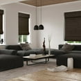 thumbnail image 3 of Natural Woven Light Filtering Cordless Bamboo Roman Shades for Windows, 69 in. W x 60 in. L, Onyx, 3 of 8