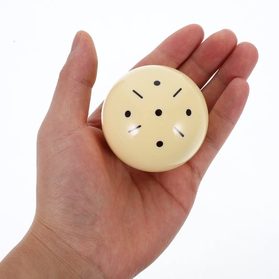 RENACLIPY High Precision Beige Cue Ball for Chinese Billiards Durable Resin Billiard Training Size 2.5 Inch