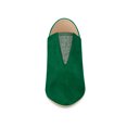 thumbnail image 6 of BLISSFUL STEP Women's Rhiness Stiletto Heel Ankle Booties Emerald Green 9, 6 of 7