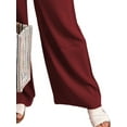thumbnail image 4 of FASHIONWT Women Waistband Full Length Baggy Trousers High Rise Palazzo Pant, 4 of 4
