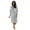Gray, variant on Viikei Halloween Pajamas for Women Set Christmas Pajamas Women Winter Lengthened Plush Shawl Bathrobe Long Sleeve Robe Hooded Coat