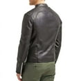 thumbnail image 2 of Men's Stylish Black 100% Genuine Lambskin Leather Lightweight Soft Satin lining Jackets for Men - XS Size, 2 of 3