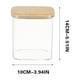 thumbnail image 2 of Frasco hermético alto transparente con tapa de madera sellada | Contenedor para organizar espaguetis, pasta y despensa | Dispensador de cereales para la cocina | Paquete de 1, 2 of 6