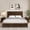 Walnut, variant on King Size Solid Wood Platform Bed Frame with Tall Headboard, Natural Wood Bed Frame No Box Spring Needed, Sturdy Wood Slat Support for Bedroom, Natural