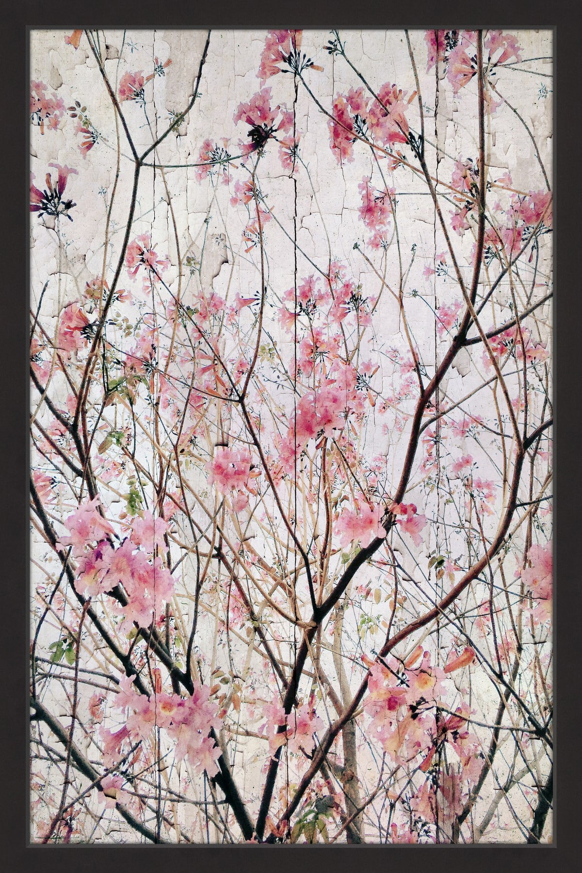 "Pink Blossoms" Framed Painting Print