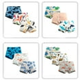 thumbnail image 5 of Bellafa Little Boys' Cotton Brief Soft Underwear Multipack Dinosaur Cartoons Underpants for 3-10 Years Kids,6-pack, 5 of 10