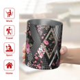 thumbnail image 5 of 12oz Coffee Tumblers Pioneer Flower Stainless Steel Vacuum Insulated Travel Tumbler Coffee Cups Mug with Lid and Straw with Cleaning Brush for Cold & Hot Drinks, 5 of 5