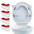 thumbnail image 2 of Universal Toilet Lid Cushion Anti-slip Toilet Seat Cushion Rubber Pad Buffers Pack-white Stop Bumper Shock Absorber 4/8/12pcs, 2 of 5