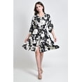 thumbnail image 1 of Vestido camisero con estampado floral Roman Fashion /Juvenil, 2659 (Negro flores) negro M, 1 of 5