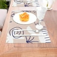 thumbnail image 5 of ZNDUO Placemats, 4 PCS Heat Resistant Stain Resistant Woven PVC Insulation Placemats, Durable Washable Elegant Table Mats for Dining-Abstract Forest Graffiti, 18"x12", 5 of 6