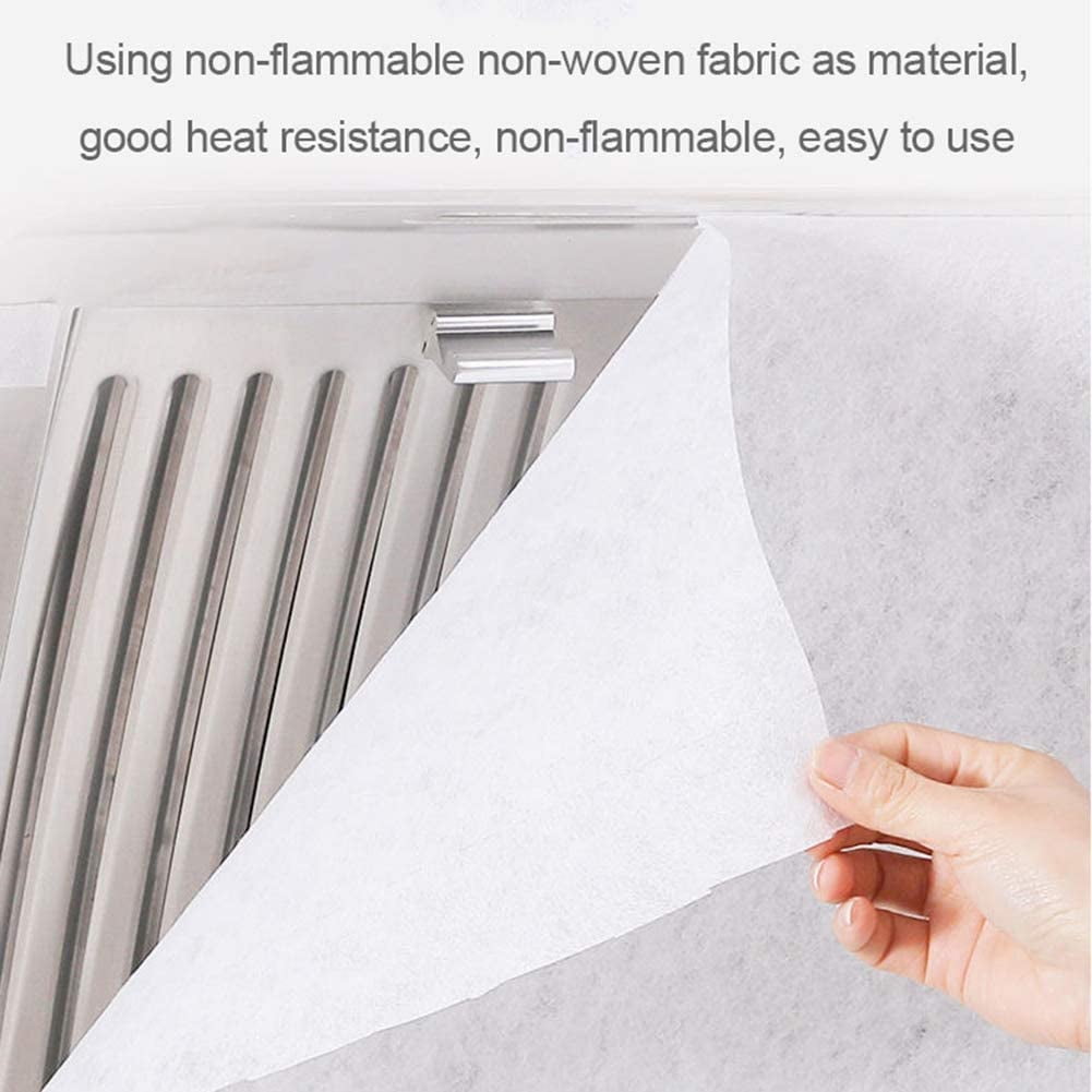 Premium Cooking Oil Trap, Enhance Kitchen Cleanliness Non-Woven Kitchen Grease Filter for Range Hoods