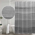 thumbnail image 4 of Grey Ombre Wooden Shower Curtain Set - Standard 72" x 72" Washable Bathtub Curtain with 12 Hooks, Farmhouse Retro Gray Wood Gradient Waterproof Fabric Stall Shower Curtains for Bathroom Décor, 4 of 6