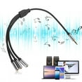 thumbnail image 4 of Audio Cable, Durable 3 In 1 Audio Splitter Cable  For Computer 3.5mm/0.1in 1 Male To 3 Female 0.3m/11.8in, 4 of 8