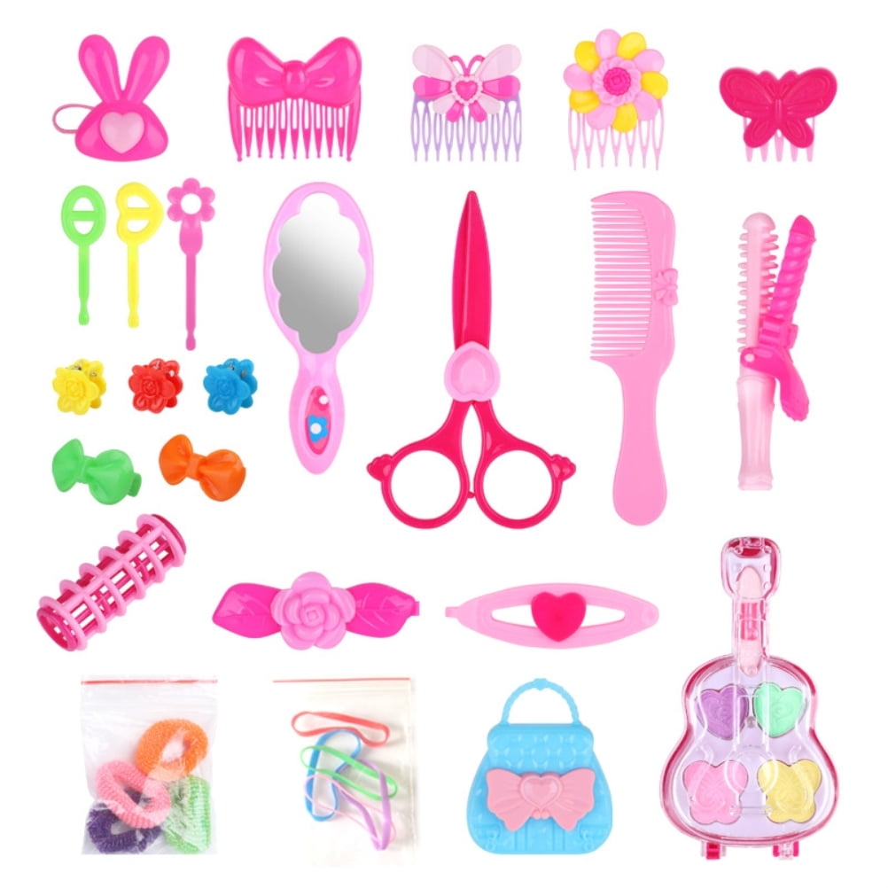 25Pcs Hairdressing Makeup Dolls Hair Styling Model Doll Head Styling