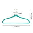 thumbnail image 2 of VECELO 100 Pack Velvet Non-Slip Heavy Duty Adult Hangers with 360° Swivel Hook, Ultra-Thin Space Saving Clothes Organizer for Coats Shirts Dresses Closet Storage-Green, 2 of 11