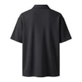 thumbnail image 6 of Polo Shirts for Men Short Sleeve Collared Golf Shirt Work Performance Athletic Polos with Pocket Gray 2XL, 6 of 7
