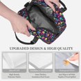 thumbnail image 3 of Honeii Skull rainbow color mushroom for Insulated Lunch Box, Lunch Bag Lunch Cag for Both Genders with An Adjustable Shoulder Strap, 3 of 7