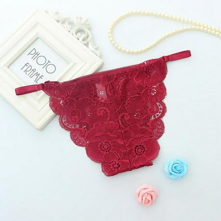 KOOYTE Women s Underwear Lace Panties for Women Female Briefs Thongs G-string Lingerie Underwear