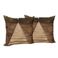 thumbnail image 6 of Ambesonne Forest Throw Pillow Cover 2 Pack, Wooden Path Adventure, 24", Brown Green, 6 of 6