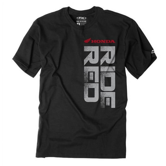 Black/Red Honda Ride Red Vert T-Shirt
