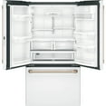 thumbnail image 3 of Cafe Cwe23spm 36" Wide 23.1 Cu. Ft. Counter Depth French Door Refrigerator - Matte White /, 3 of 4