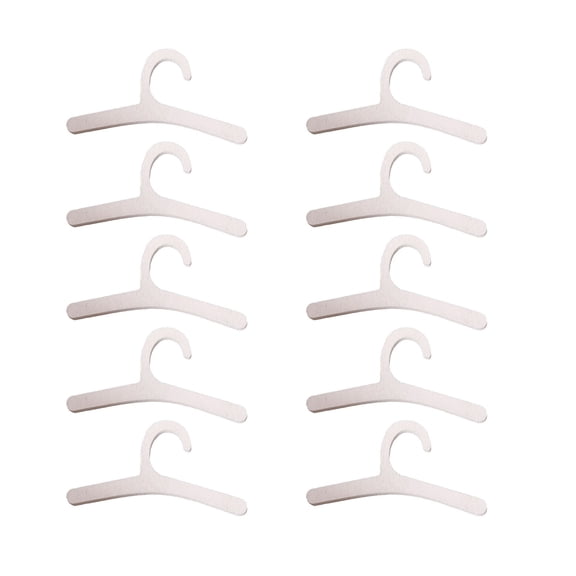 10pcs Miniature Clothes Hangers for Doll House Scene Display Accessory Kids Role Play Game Activity Toy Supply