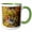 Green/White, variant on 3drose, Brazil, Pantanal. Red-crested Cardinal, 11oz Two-tone Red Mug
