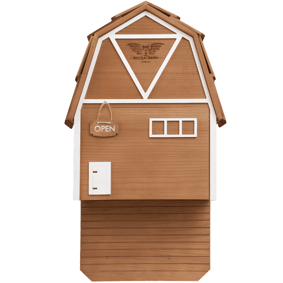 WildYard 3 Chamber Cedar Bat House Brown Holds 150 MTBC Certified Outdoor Mosquito Control Habitat